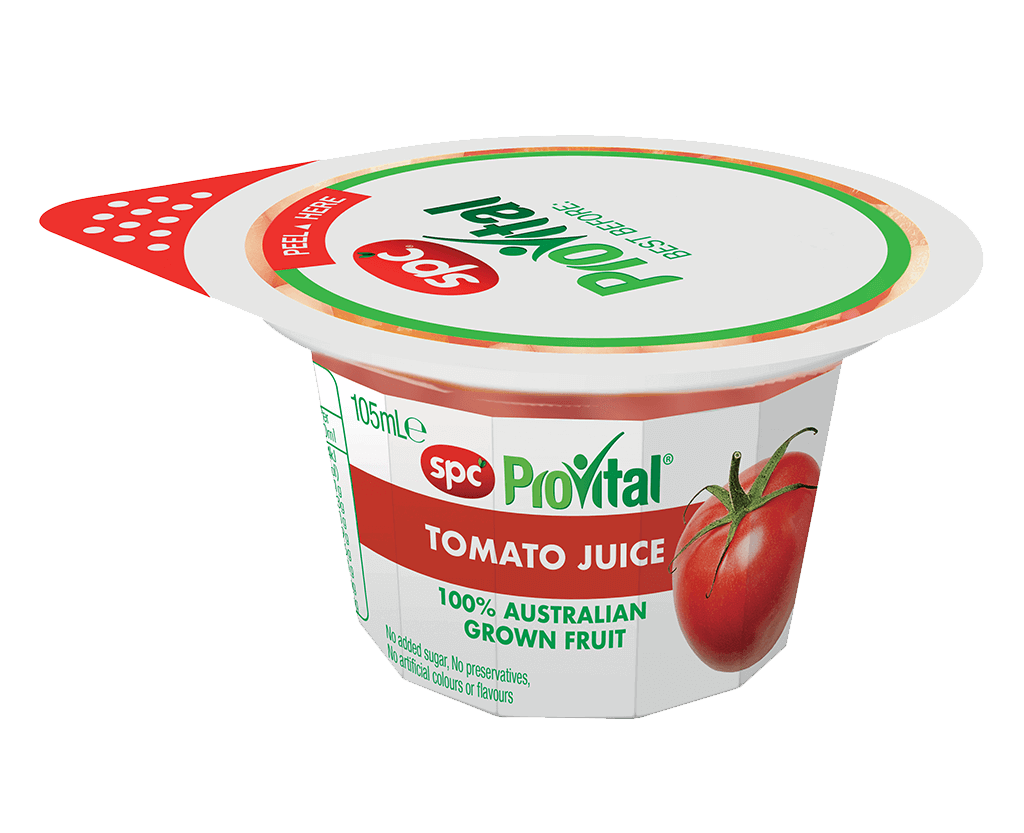 Tomato Juice 105ml by SPC ProVital is made with 100% Australian Grown Fruit