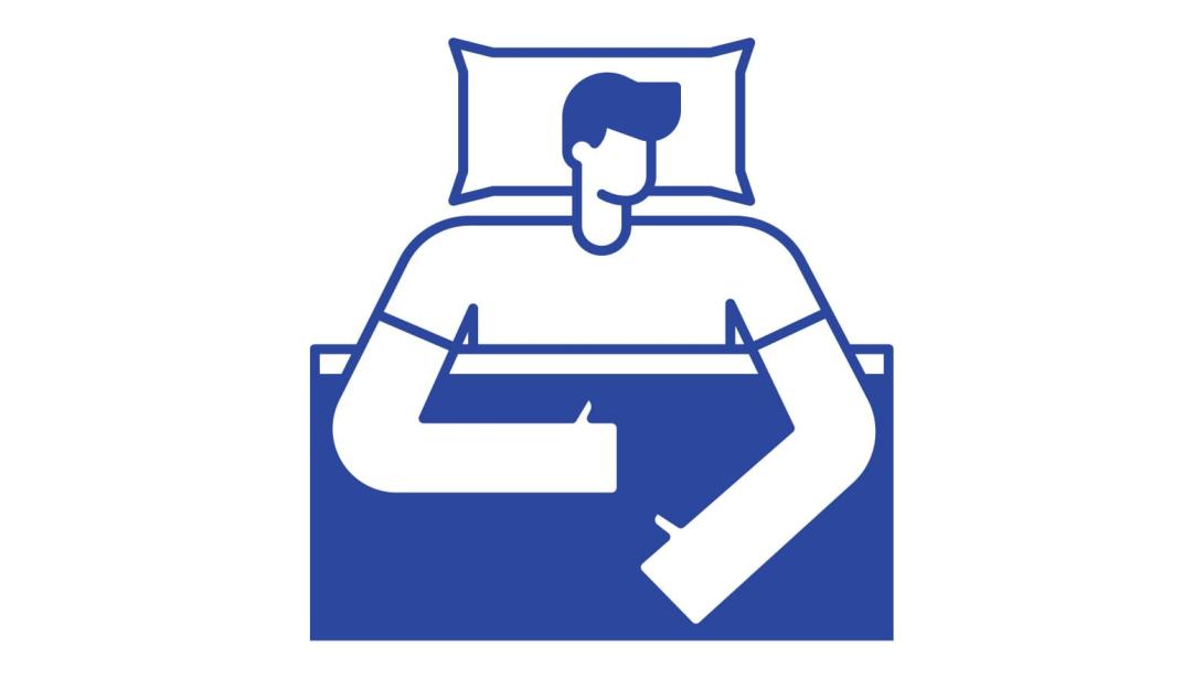 Man sleeping icon